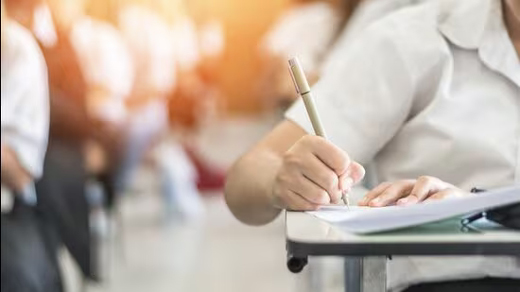 Students writing exam